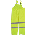 Petra Roc LBIP-CE-2X ANSI Class E Water proof Bib Rain Pants, Lime