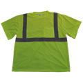T-Shirt Short Sleeve, ANSI Class 2 Lime, Medium
