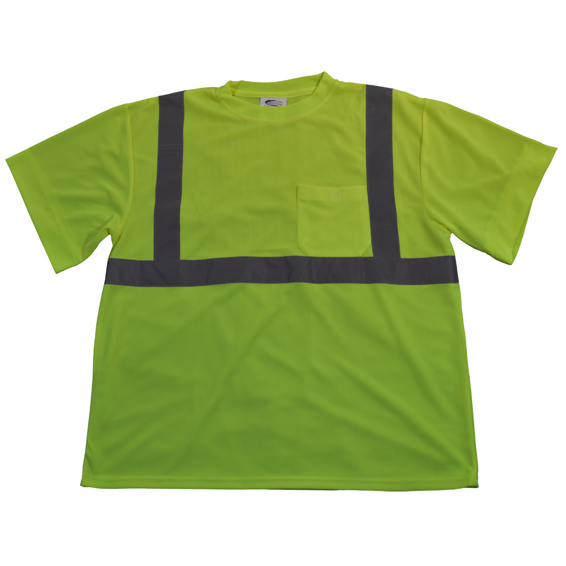 T-Shirt Short Sleeve, ANSI Class 2 Lime, Medium