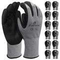 Micro Foam Nitrile Work Gloves | Best Grip | Grey | L | Pack of 12